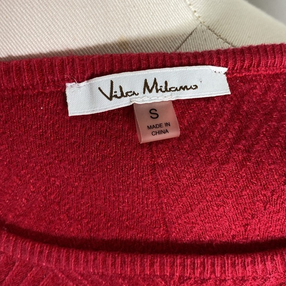 Vila Milano flare waist lightweight sweater office party date Valentine small - Picture 5 of 6